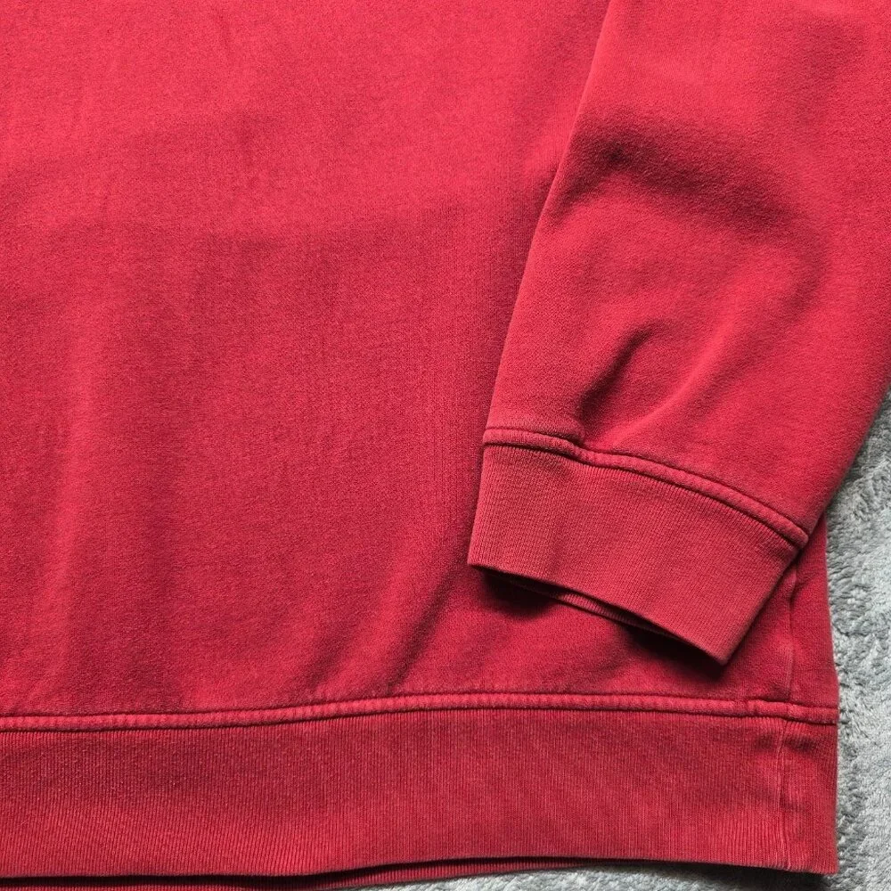 Tommy Hilfiger Crew Neck Sweatshirt Mens‎ XXL Red Pull-Over Embroidered Flag
